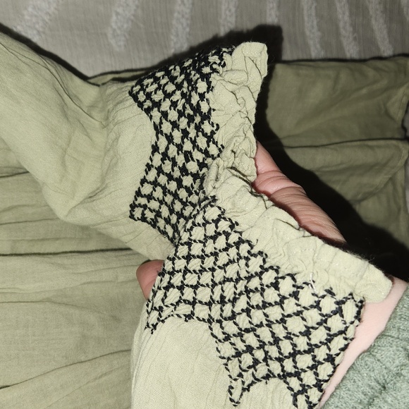 Nwot Free People What a feeling tunic/ dress color sage combo - Picture 12 of 15